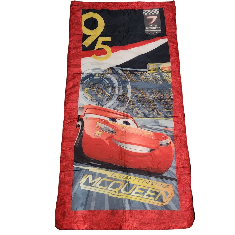 Y2k Disney Pixar Cars Lightning McQueen SleepingBag Children Toddler‎ Camping